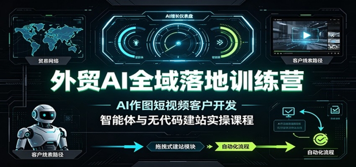 ��óAIȫ�����ѵ��Ӫ��AI��ͼ����Ƶ�ͻ����������������޴��뽨վʵ�ٿγ�