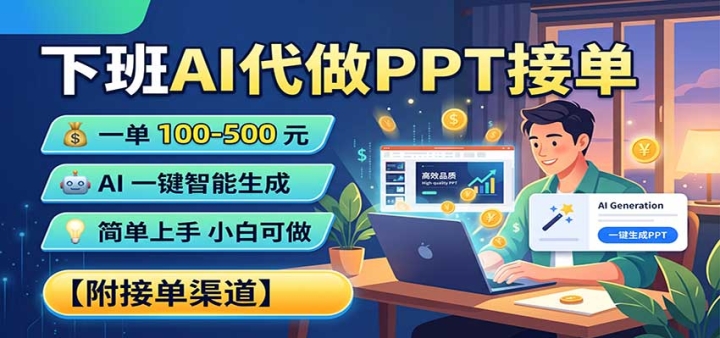 �°�AI����PPT�ӵ���һ��100-500��AIһ�����ɣ�С��Ҳ���������ӵ�����