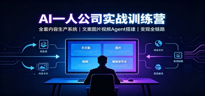 AI����һ�˹�˾ʵսѵ��Ӫ��ȫ����������ϵͳ���İ�ͼƬ��ƵAgent�����