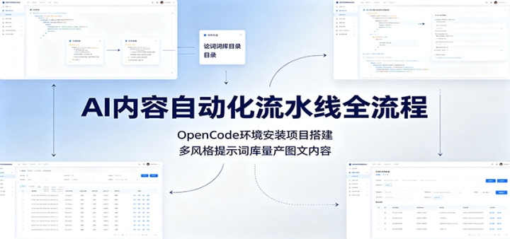 AI�����Զ�����ˮ��ȫ���̣�OpenCode������װ��Ŀ���������ʾ�ʿ�����