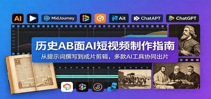 ��ʷAB��AI����Ƶ����ָ�ϣ�����ʾ��׫д����Ƭ���������AI����Эͬ��Ƭ