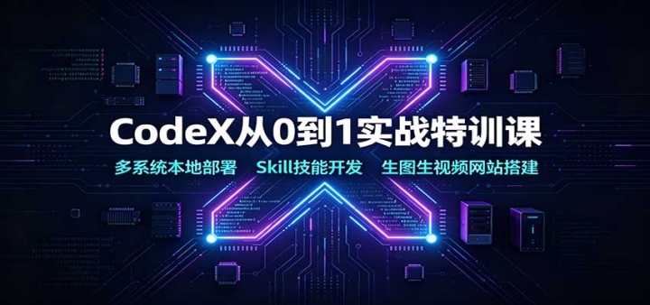 CodeX��0��1ʵս��ѵ�Σ���ϵͳ���ذ��裬Skill���ܿ�������ͼ����Ƶ��վ��