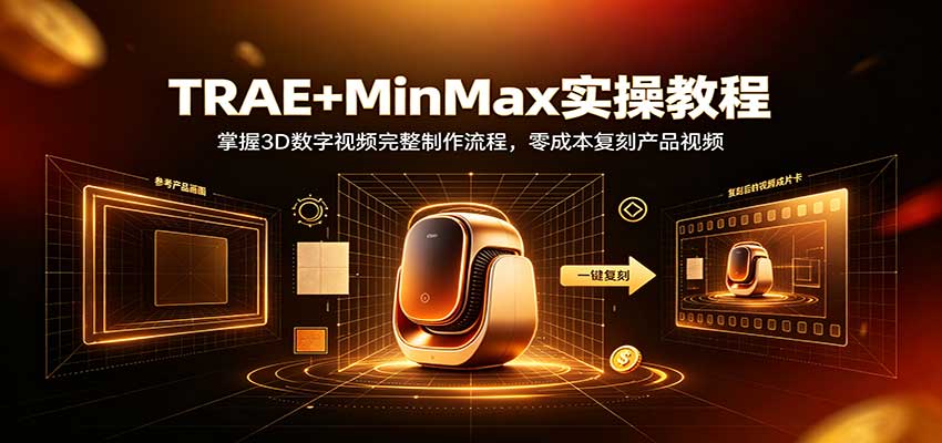 TRAE+MinMaxʵ�ٽ̳̣�3D������Ƶ�����������̣����ʱ����̲�����Ƶ